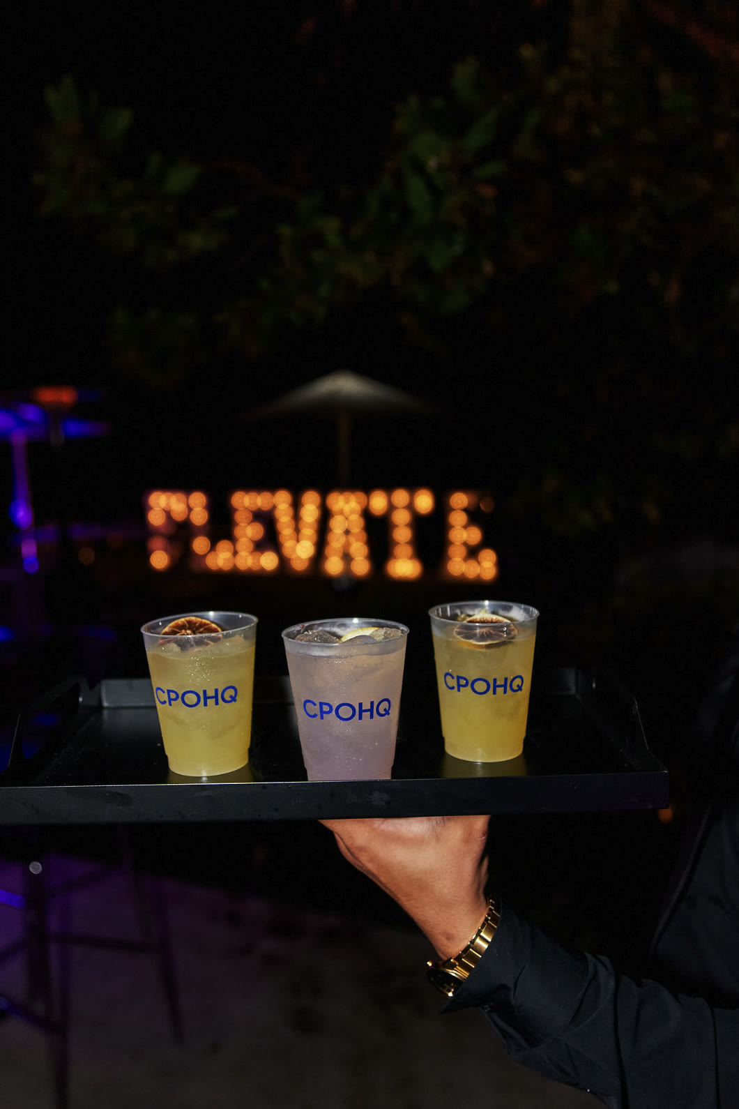 CPOHQ drinks served at an Elevate retreat