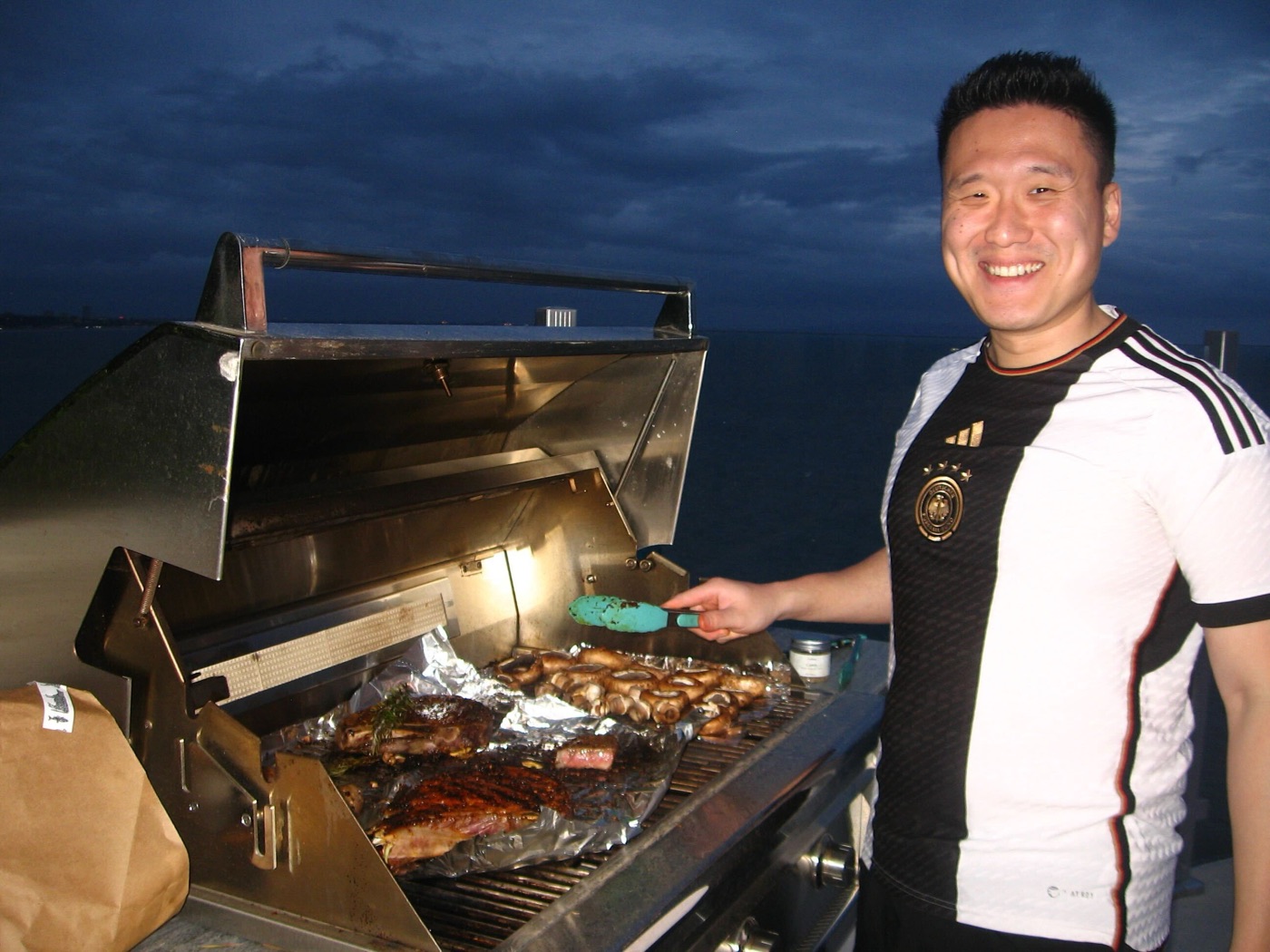 Grilling together on a team night