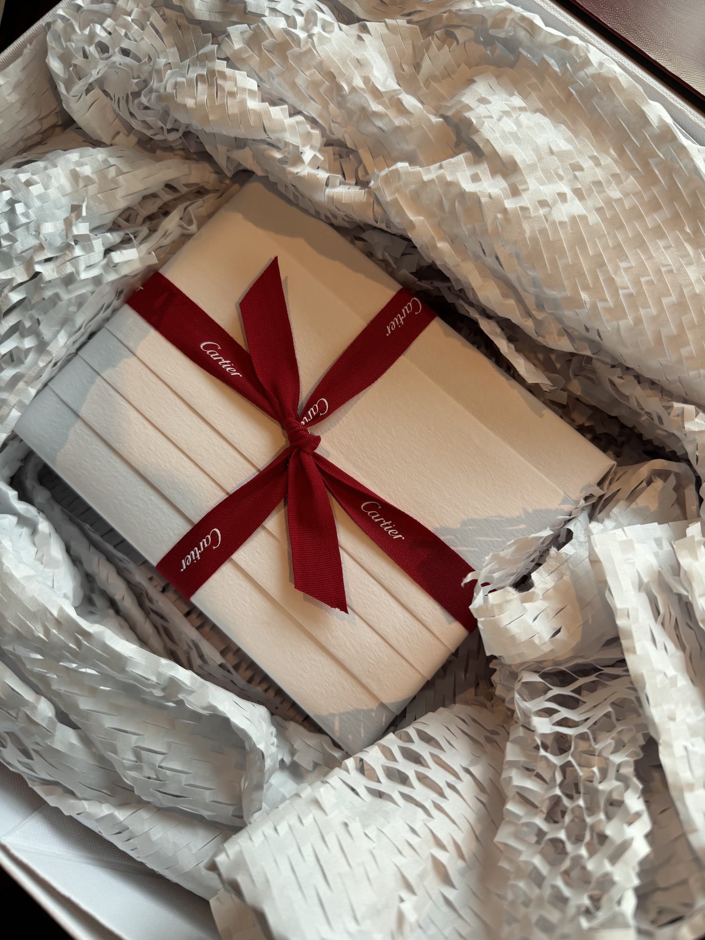 A Cartier gift wrapped for a CPOHQ teammate