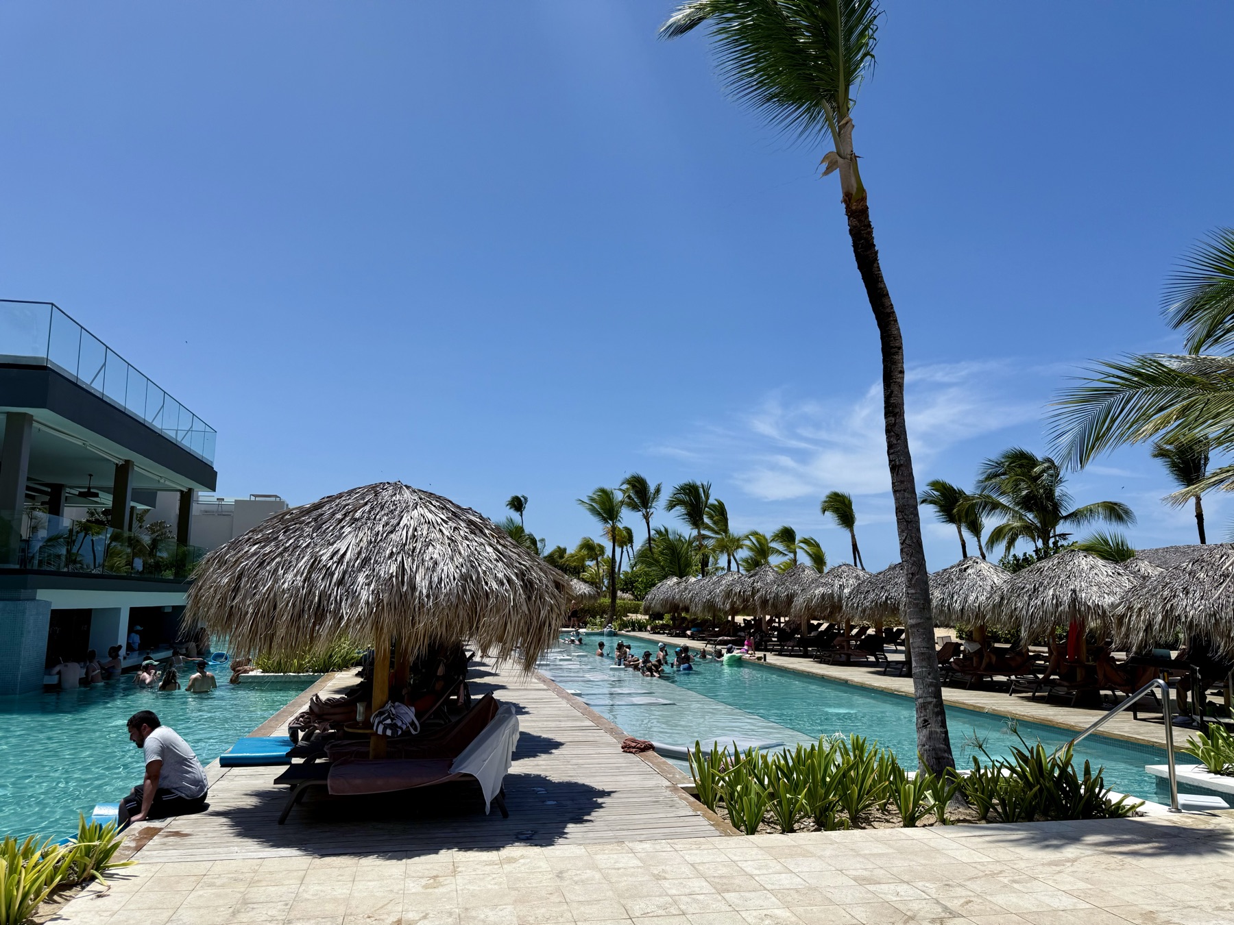Beachside pool at a team retreat